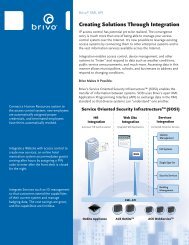 Creating Solutions Through Integration - Brivo Systems