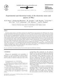 Experimental and theoretical study of the electronic ... - ResearchGate