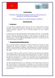 Concept paper 2nd Seminar of the Moroccan-Spanish initiative on ...