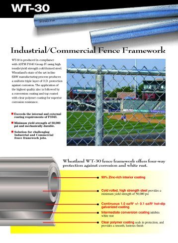 Industrial/Commercial Fence Framework - Wheatland Tube