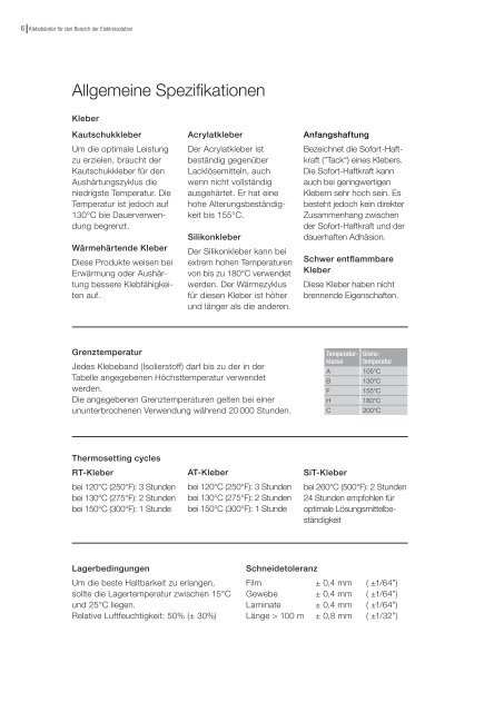 Isotape® Klebebänder für den Bereich der Elektroisolation - Von Roll