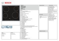 Bosch PKE645E14 Elektro-Kochstelle Vorgänger ... - electronic4you
