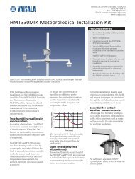 HMT330MIK Meteorological Installation Kit - Live Data AB