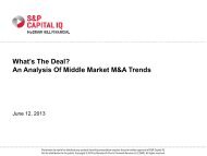 S&P Capital IQ Webinar - Association for Corporate Growth