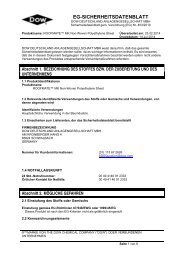 EG-SICHERHEITSDATENBLATT - Dow Building Solutions - The ...