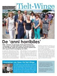 De Burgerkrant 2012/2 - Open VLD Tielt-Winge