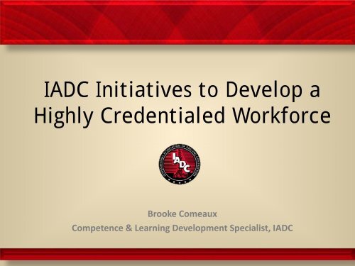 IADC KSA Project - Drilling Engineering Association