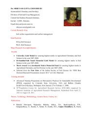 Dr. SHREYASI GUPTA CHOUDHURY Scientist(Soil ... - CSSRI Karnal