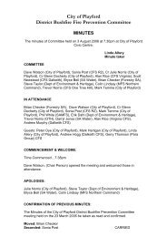 District Bushfire Prevention Committee Minutes 03 ... - City of Playford