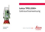 Leica TPS1200+ Gebrauchsanweisung - SERTOPO.net