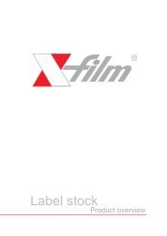 Product overview label stock - 