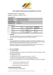 Floor Heights for Buildings with habitable Rooms Policy