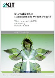 Informatik (B.Sc.) Studienplan und Modulhandbuch