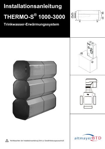 Installationsanleitung THERMO-S 1000-3000 - bei altmayerBTD