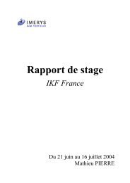 Rapport de stage