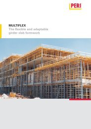 MULTIFLEX The flexible and adaptable girder slab formwork - Peri