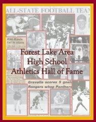 Commemorative Booklet - Forest Lake Area Schools