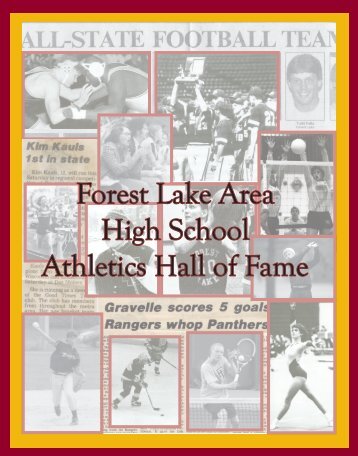 Commemorative Booklet - Forest Lake Area Schools