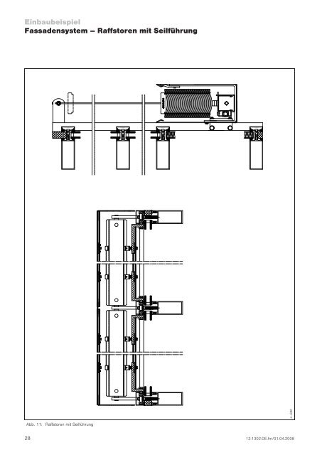 Fassadensystem – Raffstoren - blinds