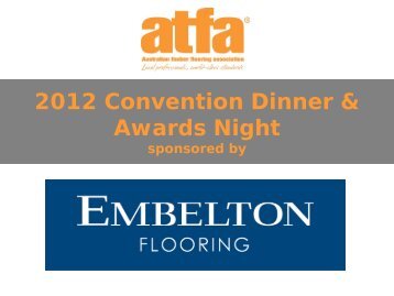 2012 Convention Dinner & Awards Night