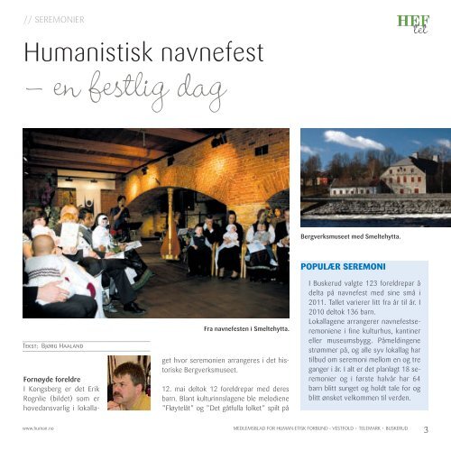 HEFtet 1-2012 - Human-Etisk Forbund