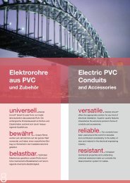 PVC-Elektrorohre und Zubehör Electric PVC Conduits ... - elzet GRUP