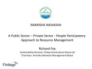 IMARISHA NAIVASHA A Public Sector – Private Sector - The Water ...