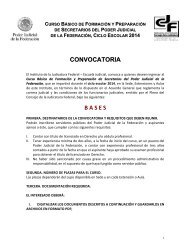 CONVOCATORIA B A S E S - Instituto de la Judicatura Federal