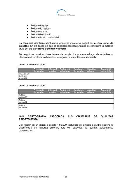 Prototipus de catÃ leg de paisatge - Observatori del Paisatge