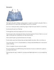 Jean Purse and Sit-Upon Instructions - WebJunction