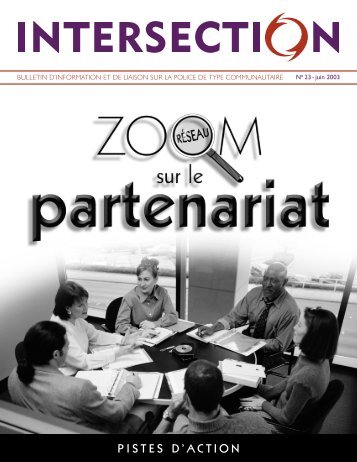 Intersection, no 23, juin 2003 - MinistÃ¨re de la SÃ©curitÃ© publique