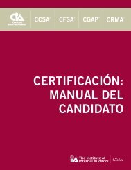 certificaciÃ³n: manual del candidato - The Institute of Internal Auditors