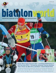 THE OFFICIAL MAGAZINE OF THE INTERNATIONAL BIATHLON ...