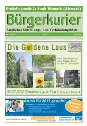 Bürgerkurier - in der Stadt Bismark