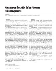 Mecanismos de AcciÃ³n de los FÃ¡rmacos Inmunosupresores