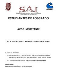 ESTUDIANTES DE POSGRADO - cicimar