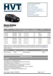 Dacia Dokker - HVT Automobile GmbH