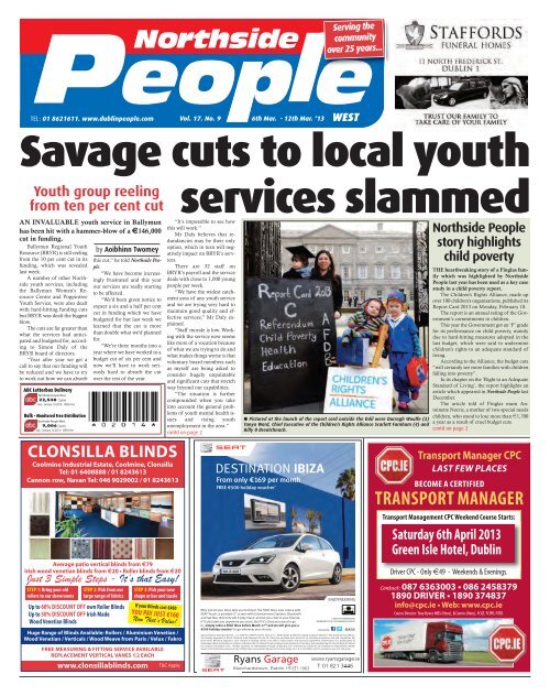 Savage Cuts To Local Youth Services Slammed Dublin People