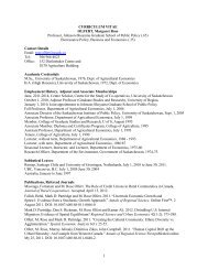 Download M. Rose Olfert's abridged CV. - Johnson-Shoyama ...