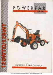 Specification Sheet - Diggers-dumpers-plant.co.uk