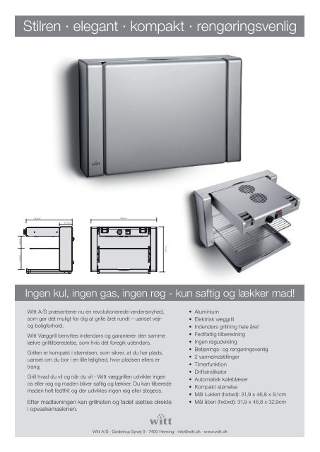 Download brochure som PDF - Witt Hvidevarer A/S
