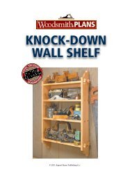 KNOCK-DOWN WALL SHELF - Woodsmith Shop