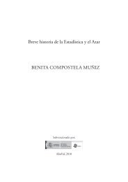 Breve historia de la EstadÃ­stica y el Azar BENITA ... - umer