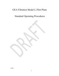 Standard Operating Procedure - Ultrafiltration - Department of ...