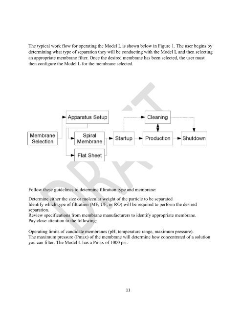 Standard Operating Procedure - Ultrafiltration - Department of ...