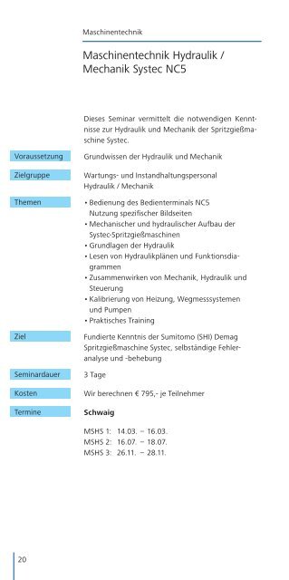 Trainingsprogramm 2012 - Sumitomo (SHI)