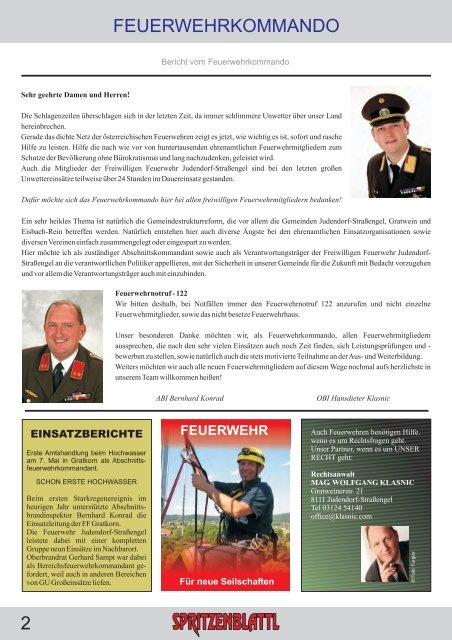 Ausgabe Juli - FF Judendorf Strassengel