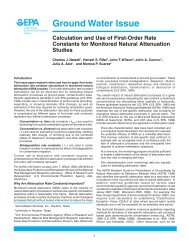 Calculation and Use of First-Order Rate Constants for Monitored ...