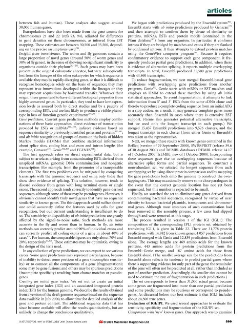 Initial sequencing and analysis of the human genome - Vitagenes