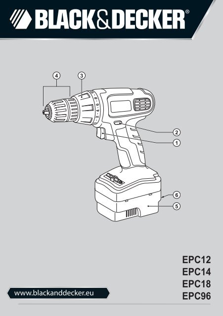 EPC12 EPC14 EPC18 EPC96 - Service - Black and Decker